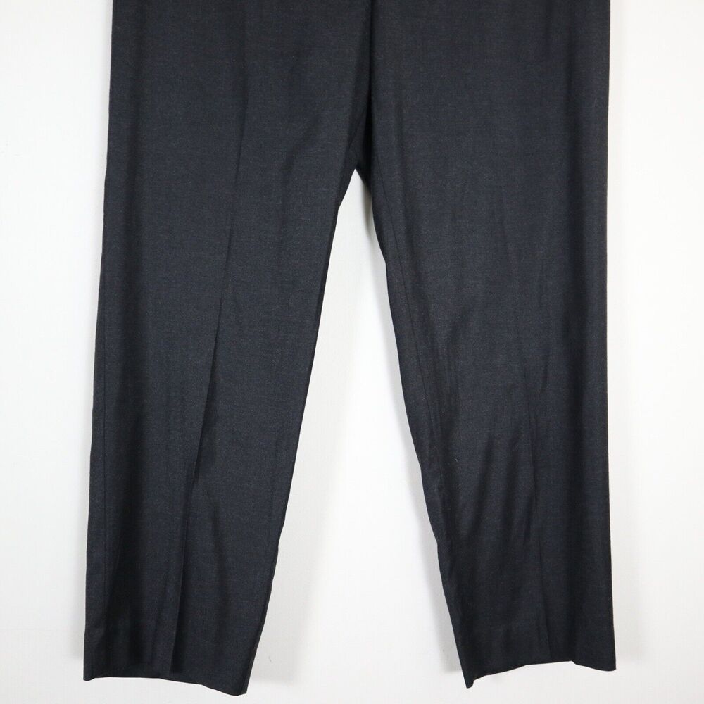 St John Size 14 Soft Flannel Trousers Fall 2011 Slim Straight Leg Pants Gray - Picture 6 of 10